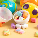 12/24pcs Easter Fillable Opening Egg Plastic Easter Eggs Decoration For Home Kids Happy Easter Favor Candy Gift Packaging boxes