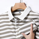 Enzo Stripe Cotton Polo
