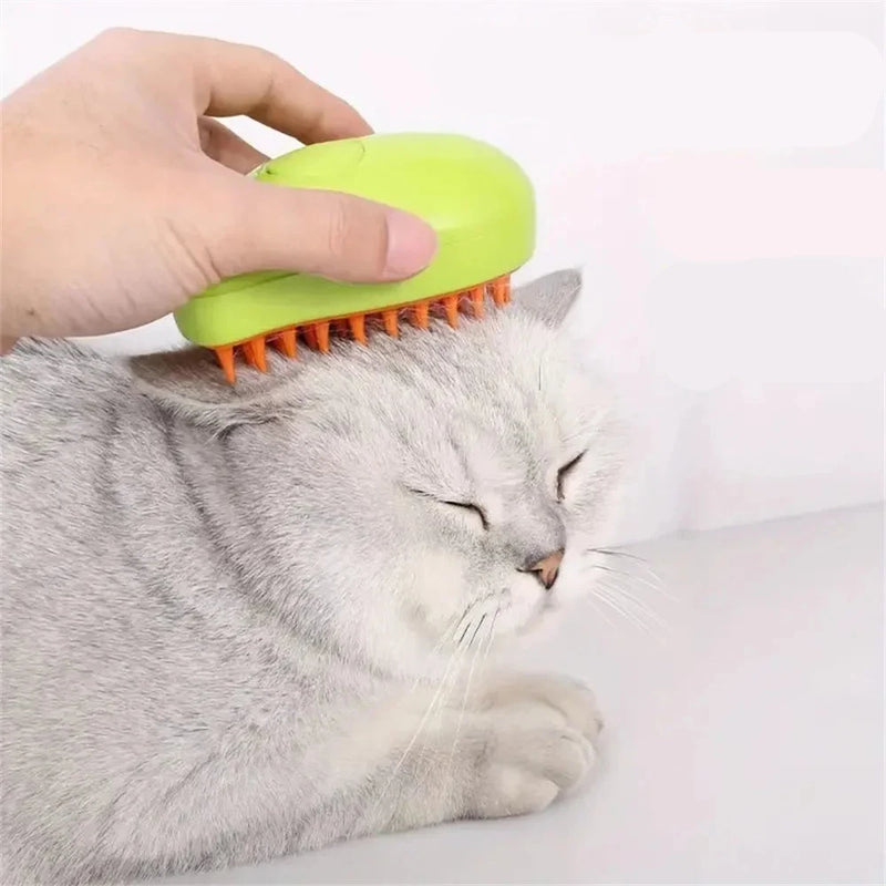 Escova 3 em 1 para Pets - Banho, Massagem e Remoção de Pelos