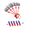 3D Magnetic Eyelashes with Curler and 5 Pairs Natural