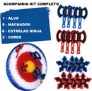 Jogo de Arremesso de Machado com Alvo 8 Machados + 8 Dardos Brinquedo ao Ar Livre