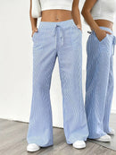 Alina - Elegant Striped Pant With Pockets
