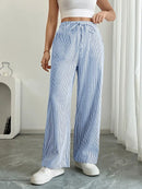 Alina - Elegant Striped Pant With Pockets