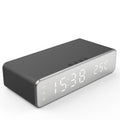 Induction charger with Alarm Clock, LED Digital Thermometer.