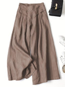Anina - Linen Wide Leg Pant