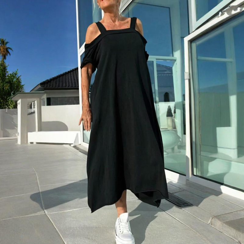 🏖️ Summer Specials 💃 Women's Casual Long Off-Shoulder Dress
