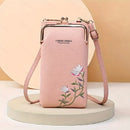 Women's Fashionable Embroidery Flower Phone Bag
