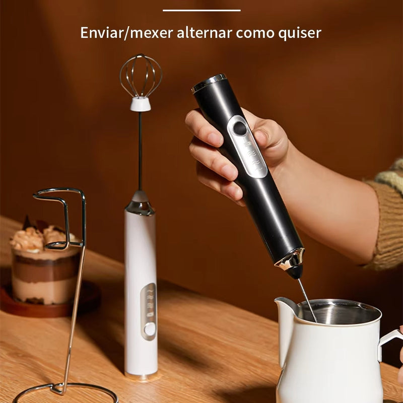 Electric Blender Mixer for Drinks Milk Coffee Portable