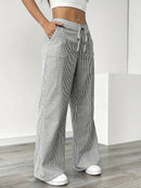 Alina - Elegant Striped Pant With Pockets
