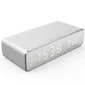 Induction charger with Alarm Clock, LED Digital Thermometer.
