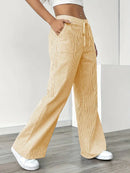 Alina - Elegant Striped Pant With Pockets