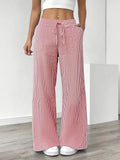 Alina - Elegant Striped Pant With Pockets