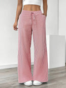 Alina - Elegant Striped Pant With Pockets