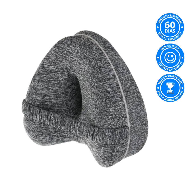 Travesseiro Ortopédico SleepLeg Pro® | Alívio Imediato para Coluna e Pernas