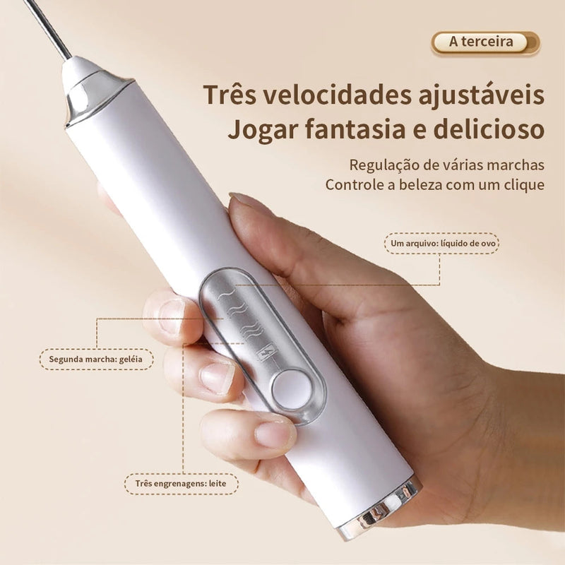 Electric Blender Mixer for Drinks Milk Coffee Portable