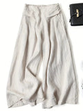 Anina - Linen Wide Leg Pant