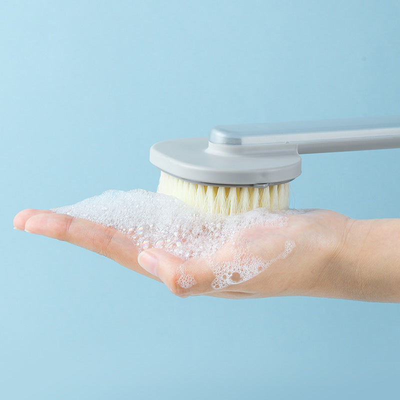 Bath Brush with Long Handle and Reservoir