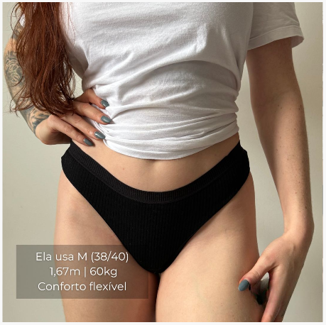 Calcinha Fio Dental LuxeFit | Maciez, Elasticidade e Toque Sedoso