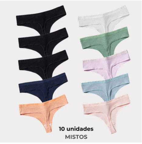 Calcinha Fio Dental LuxeFit | Maciez, Elasticidade e Toque Sedoso