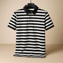 Enzo Stripe Cotton Polo