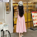 Sweet Square Neck Waist-Cinching Strap Dress